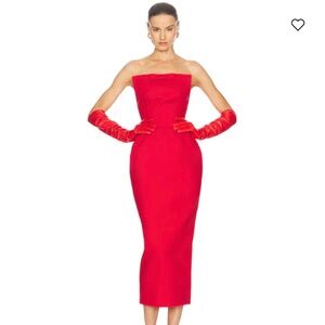 Helsa S-Curve Red Dress